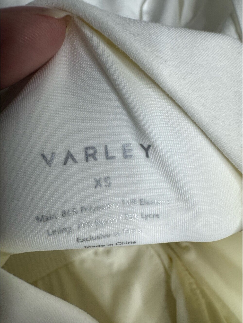 Women’s Varley Carina Dress in White Athletic Shorts - Picture 7 of 9